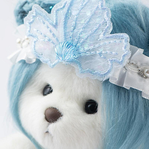 Медвежонок Lina TeddyTales, в костюме русалки, белый, S, 20 см